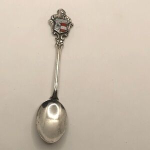 Vtg 800 Silver Garmish Partenkirchen Souvenir Spoon Heidelberg 800 EHJ / 4.1”